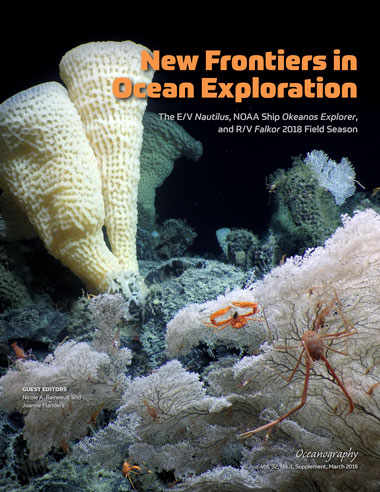 New Frontiers in Ocean Exploration: The E/V Nautilus, NOAA Ship Okeanos Explorer, and R/V Falkor 2018 Field Season cover