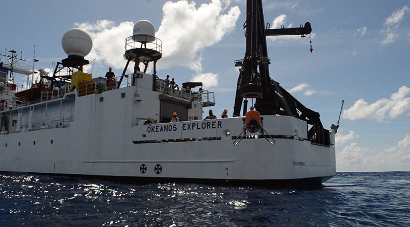 During the 2021 Technology demonstration, Woods Hole Oceanographic Institution, a member of the NOAA Ocean Exploration Cooperative Institute, tested its autonomous underwater vehicle Orpheus, in partnership with the NASA Jet Propulsion Laboratory and NOAA Ocean Exploration.