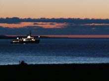 CCGS Louis St. Laurent awaits first light