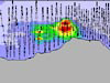 Cross-section of a hydrothermal plume over Magic Monutain