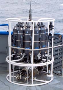 A rosette system used for sampling