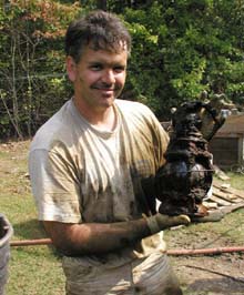 Wayne holding lantern