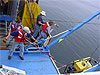 Hauling in the ROV 