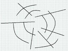 Top view of typical salt dome fault patterns