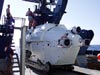 The DSV Alvin crew readies the sub for a dive.