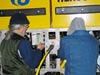 IFE ROV technicians/pilots work to disconnect the fiberoptic cable from Hercules.