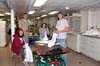 Nets to be used in collecting specimens of coral fossils.