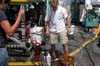 Todd Gregory of the University of Rhode Island checks out the ROV Hercules