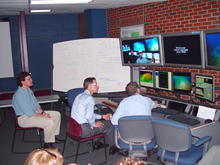 Lautenbacher at UNH console