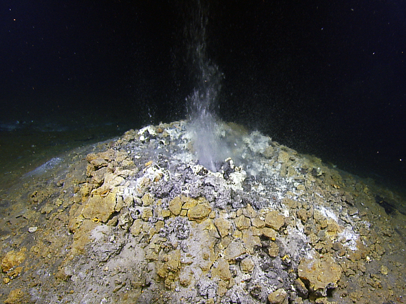 An underwater vent