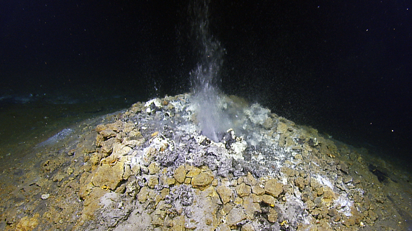 An underwater vent