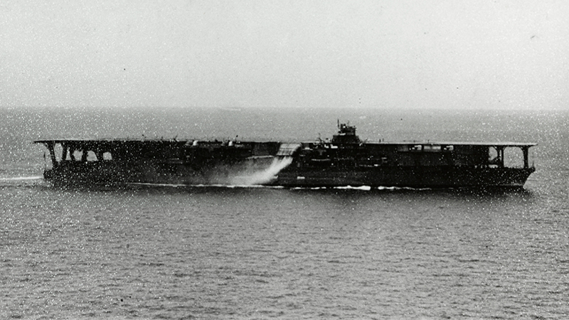 Kaga 加賀 at sea, late 1930s.