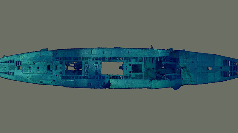 USS <i>Baltimore</i> (C-3) Photogrammetry Model