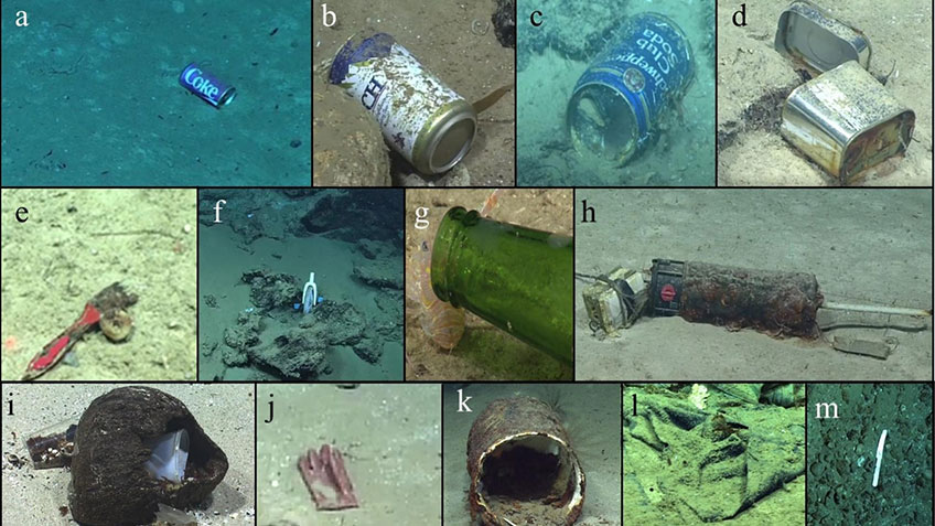 Researchers exploring deep waters of the tropical Atlantic and Caribbean found many pieces of marine debris between 2015 and 2022.