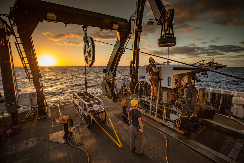 May 1: Same Ship, Different Job: What It’s Like to be in Charge of ROV Dives Onboard the Okeanos Explorer for the Very First Time