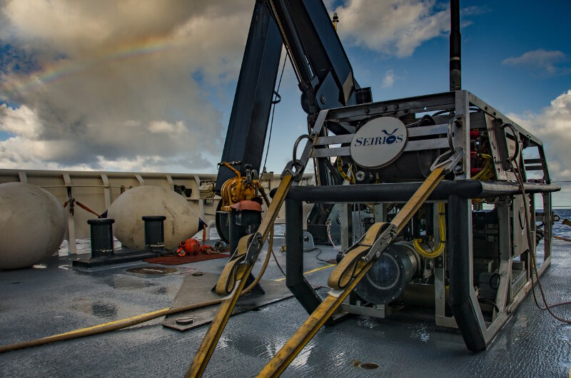 The forward-facing high-definition camera (pictured above) is the most commonly seen view from ROV Seirios